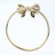 Premium Brass Bow Design Ring Hanger for Bathroom