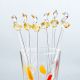 Handcrafted Glass Bird Design Cocktail Stirrers Or Swizzle Sticks In Pack Of 6