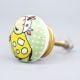 Yellow Cow Ceramic Flat Bed Room Cabinet Knob