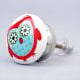 Red Owl Ceramic Flat Kitchen Drawer Knob