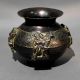 Handcrafted Brass Ritual Pot with Sculpted Devi-Devtas Handles