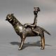 Dhokra Tribal Rider on Animal Brass Sculpture
