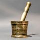 Brass Mortar and Pestle Traditional Grinding Set