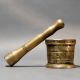 Brass Mortar and Pestle Traditional Grinding Set