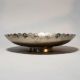 Brass Floral Engraved Decorative Serving Bowl Plate