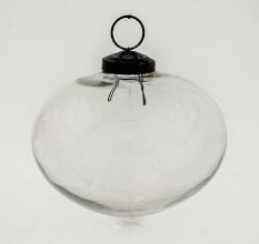 Clear Turnip Christmas Hanging