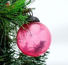 Pink Round Small Christmas Hanging Online