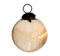Brown Round Leaf Cut Christmas Hanging Online