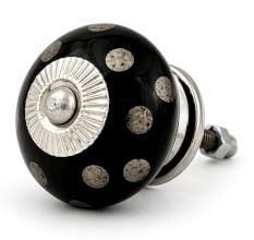 Silver Dot Ceramic Dresser Knobs Online