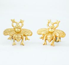 2 Piece Golden Bee Aluminium Drawer Knob