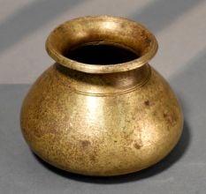 Handcrafted Brass Aged Finish Traditional Ritual Pot