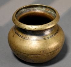 Handcrafted Brass Vintage Finish Sacred Ritual Kalash Pot