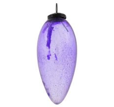 Purple Vintage Glass Christmas Ornament