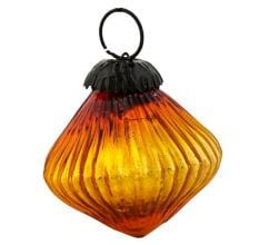 Decorative Amber Glass Christmas Ornament Hanging