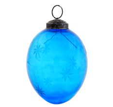 Turquoise Avocado Star Cut Christmas Hanging