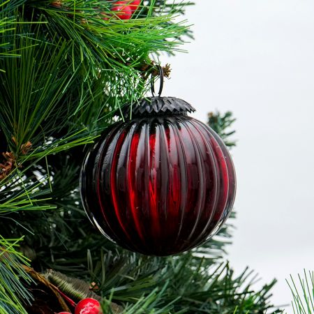 Red Solid Melon Christmas Hanging