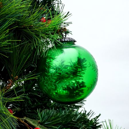 Green Leaf Cut Christmas Hanging