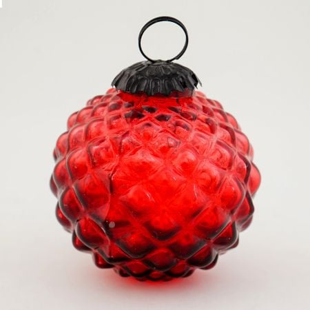 Red Solid Custard Apple Christmas Hanging