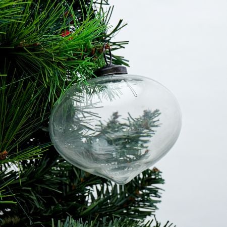 Clear Turnip Christmas Hanging