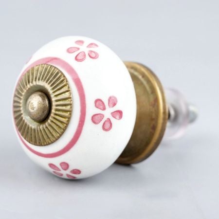 Pink Small Flower Knob