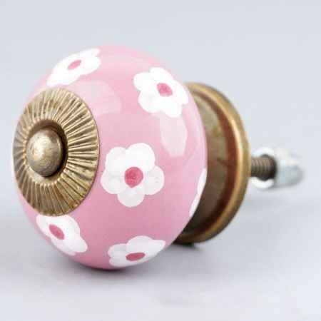 Pink Tiny Flower Knob