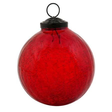 Antique Red Round Christmas Hanging