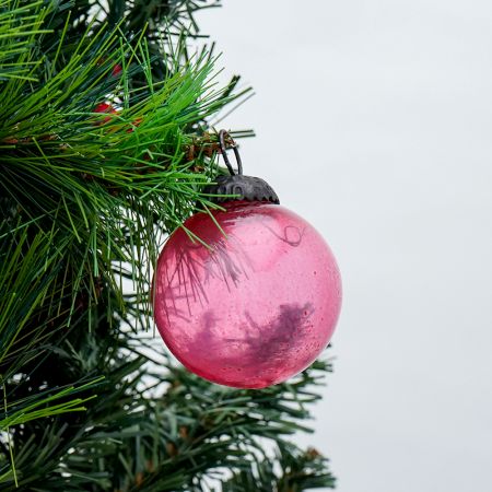 Pink Round Christmas Hanging