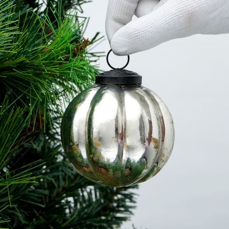 Silver Vintage Melon Hanging Ornaments
