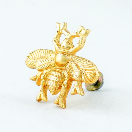 2 Piece Golden Bee Aluminium Drawer Knob