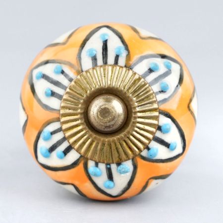 Mustard Flower Dresser Knob