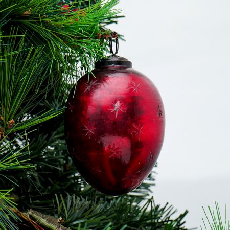 Red Avocado Star Cut Christmas Hanging