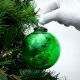 Green Leaf Cut Christmas Hanging