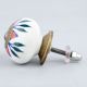 Red Flower Ceramic Dresser Knob Online