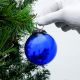Navy Blue Round Christmas Hanging