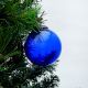 Navy Blue Round Christmas Hanging
