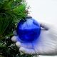 Navy Blue Round Christmas Hanging