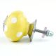 Yellow Dotted Small Ceramic Cabinet Knobs