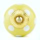 Yellow Dotted Small Ceramic Cabinet Knobs