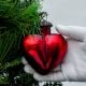 Red Heart Shape Christmas Hanging