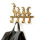 Brass Mother and Baby Geese Wall Hook Key Holder