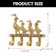 Brass Mother and Baby Geese Wall Hook Key Holder