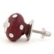 Cherry White Dot Ceramic Cabinet Knob