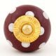 Cherry White Dot Ceramic Cabinet Knob