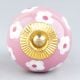 Pink Tiny Flower Knob