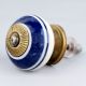 Navy Blue Striped Knob