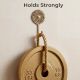 Golden Wall Brass Decorative Hook - Pack of 3