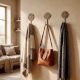 Golden Wall Brass Decorative Hook - Pack of 3