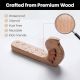 Natural Bird Shape Wooden Adheshive Wall Hook-Pack of 3