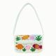 Handmade Beaded Shoulder Bag with Colorful Fish & Coral Reef Design