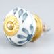 Grey Floral Leaf Knob (1)